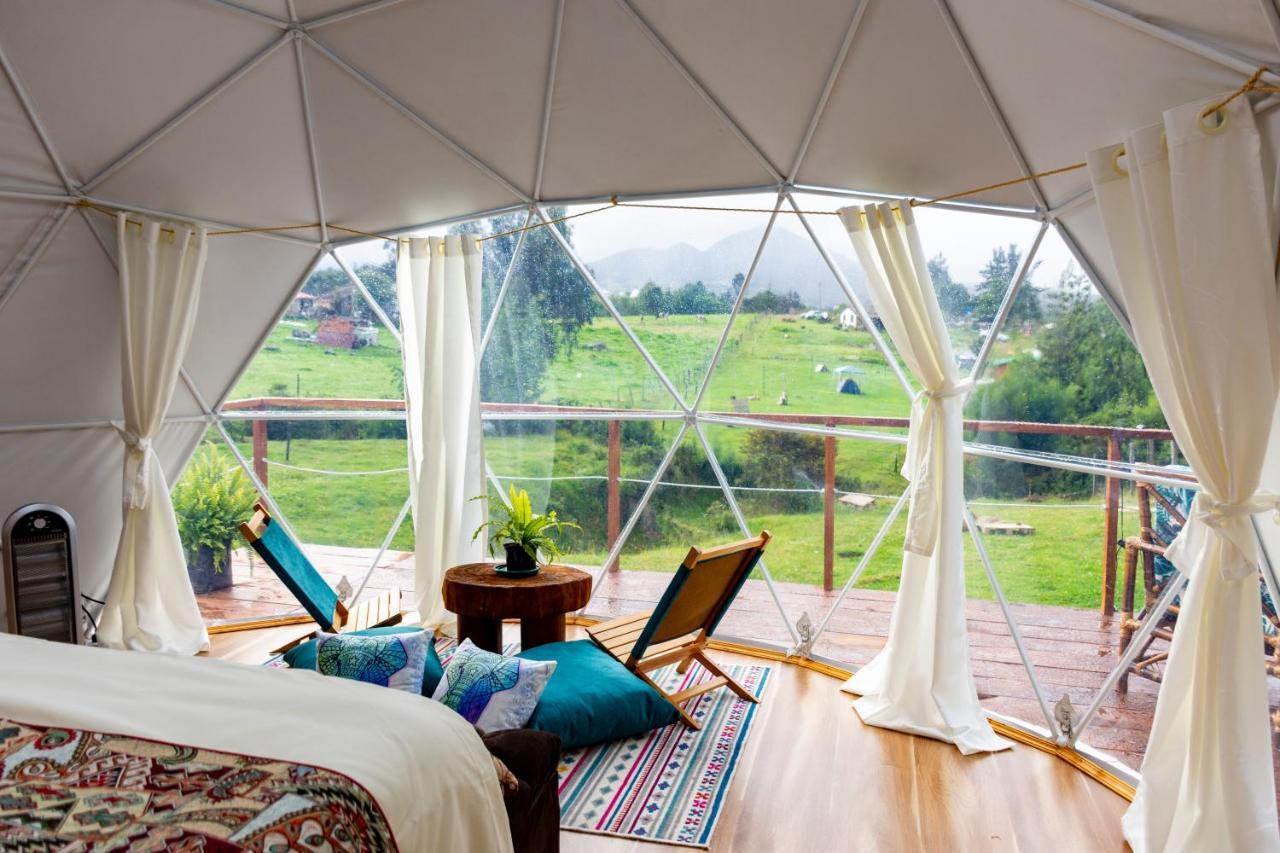 Glamping Claro De Luna Guatavita ภายนอก รูปภาพ