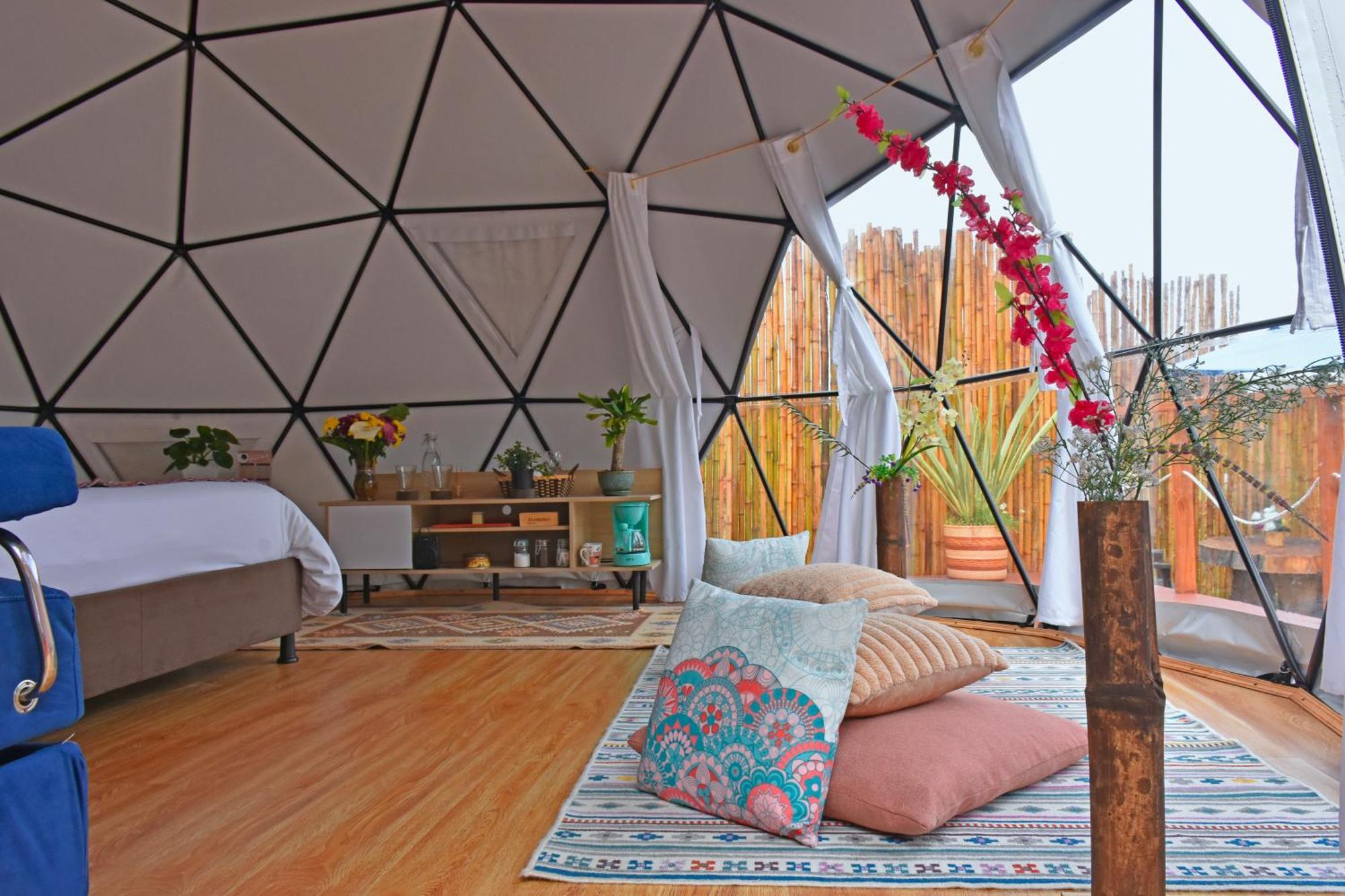 Glamping Claro De Luna Guatavita ภายนอก รูปภาพ