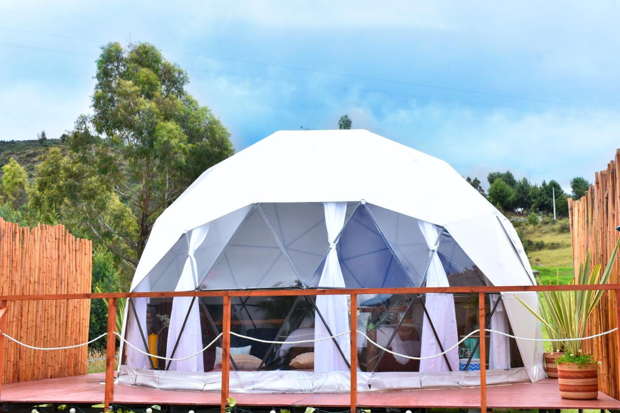 Glamping Claro De Luna Guatavita ภายนอก รูปภาพ